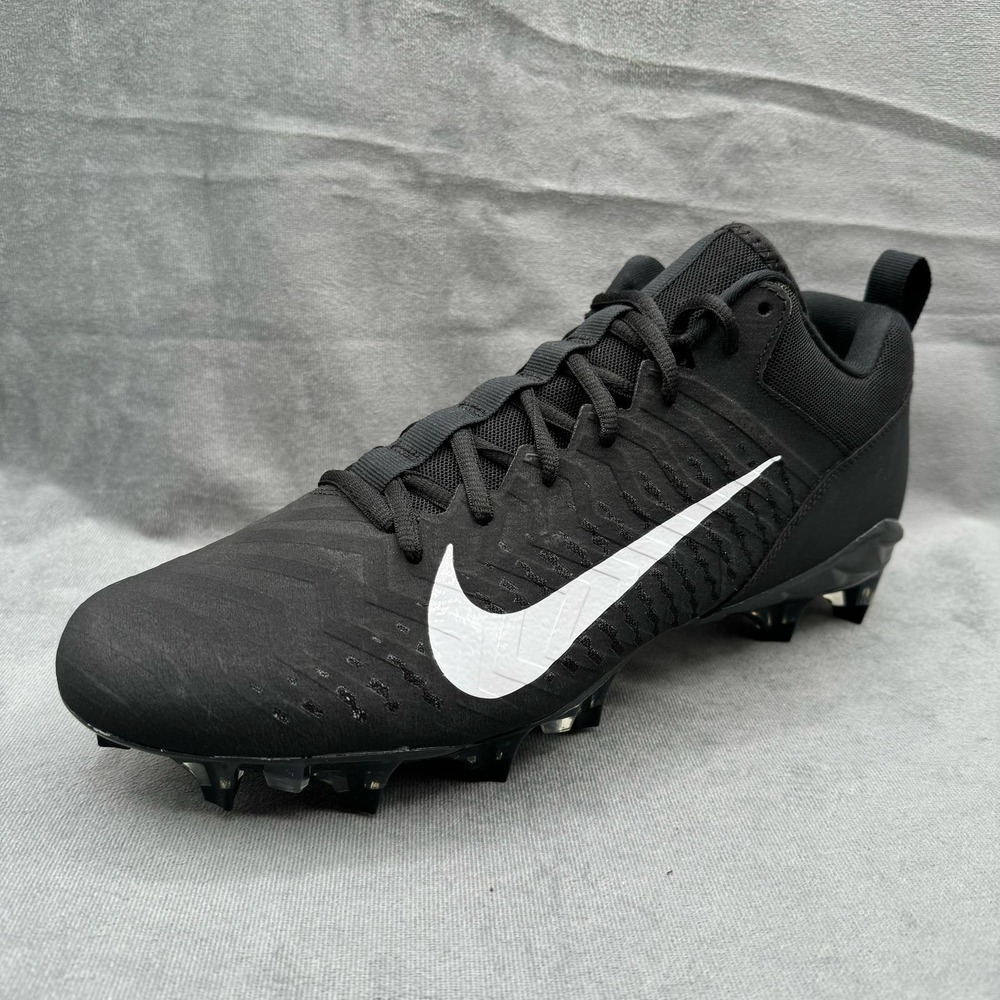 Nike Alpha Menace Pro 2 Shoes Low Football Cleats Men’s 12 Black White - Picture 3 of 11